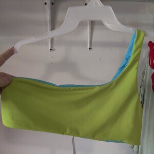 NWT Cotton On Body Women's Reversible One Shoulder Bikini Top Size L $60 10HL191